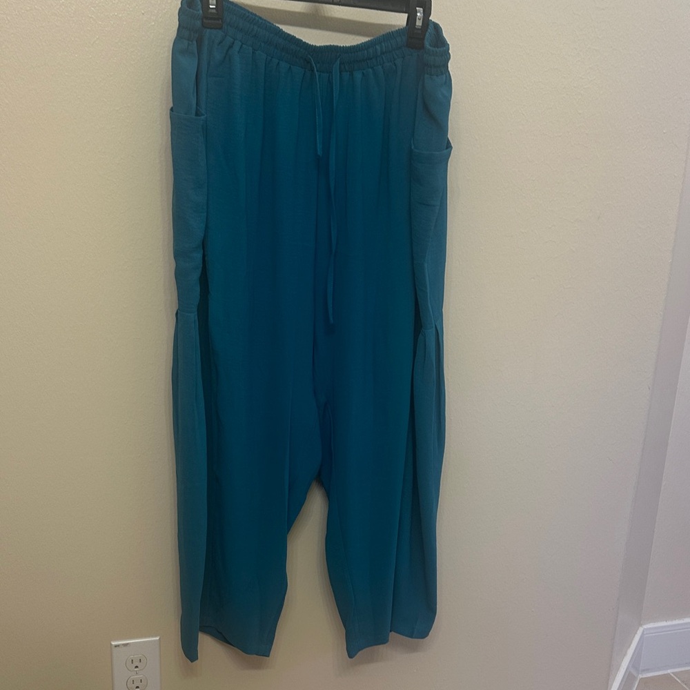 3XL Teal palazzo Pants